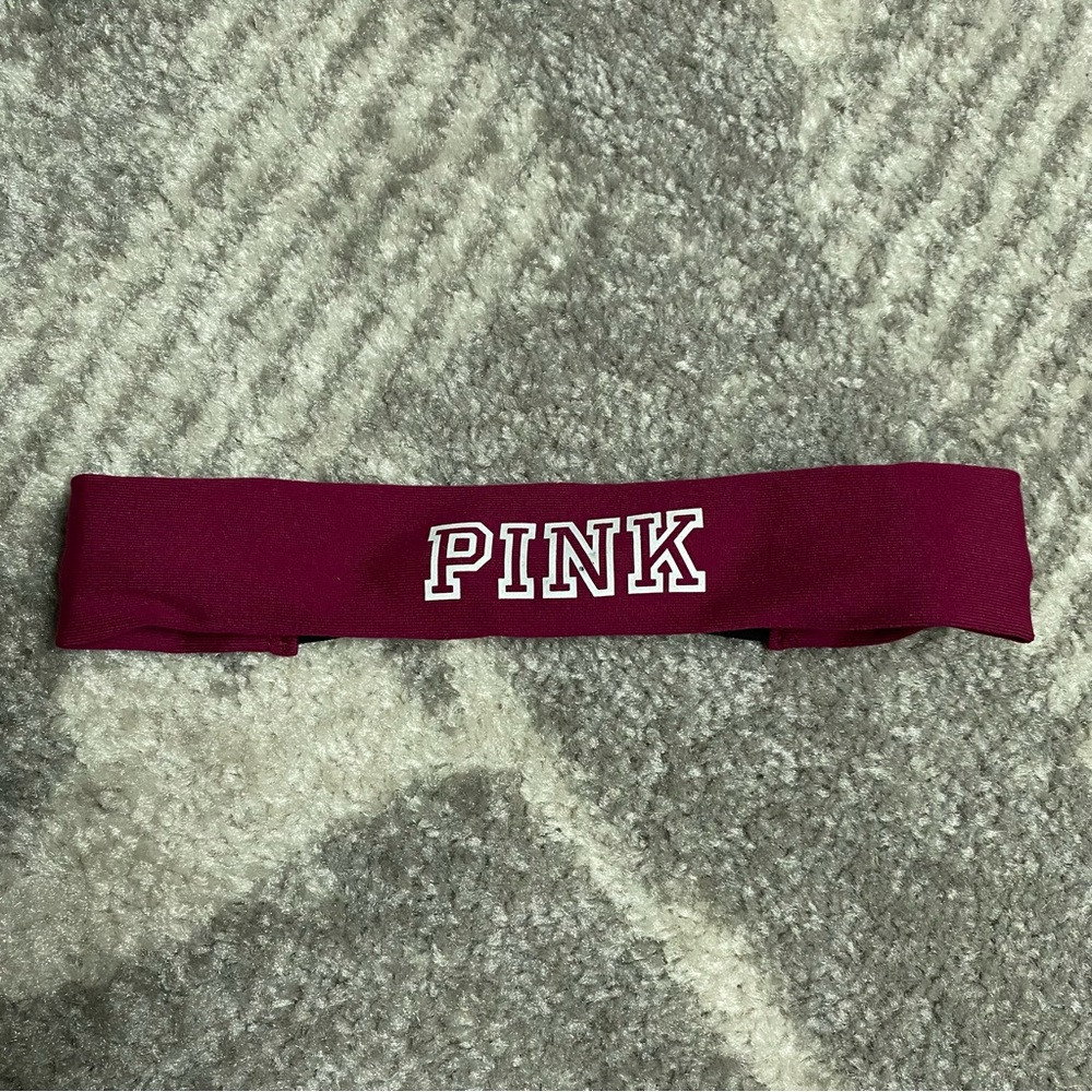 Victoria’s Secret PINK Ultimate Burgundy Maroon Headband - Picture 1 of 5